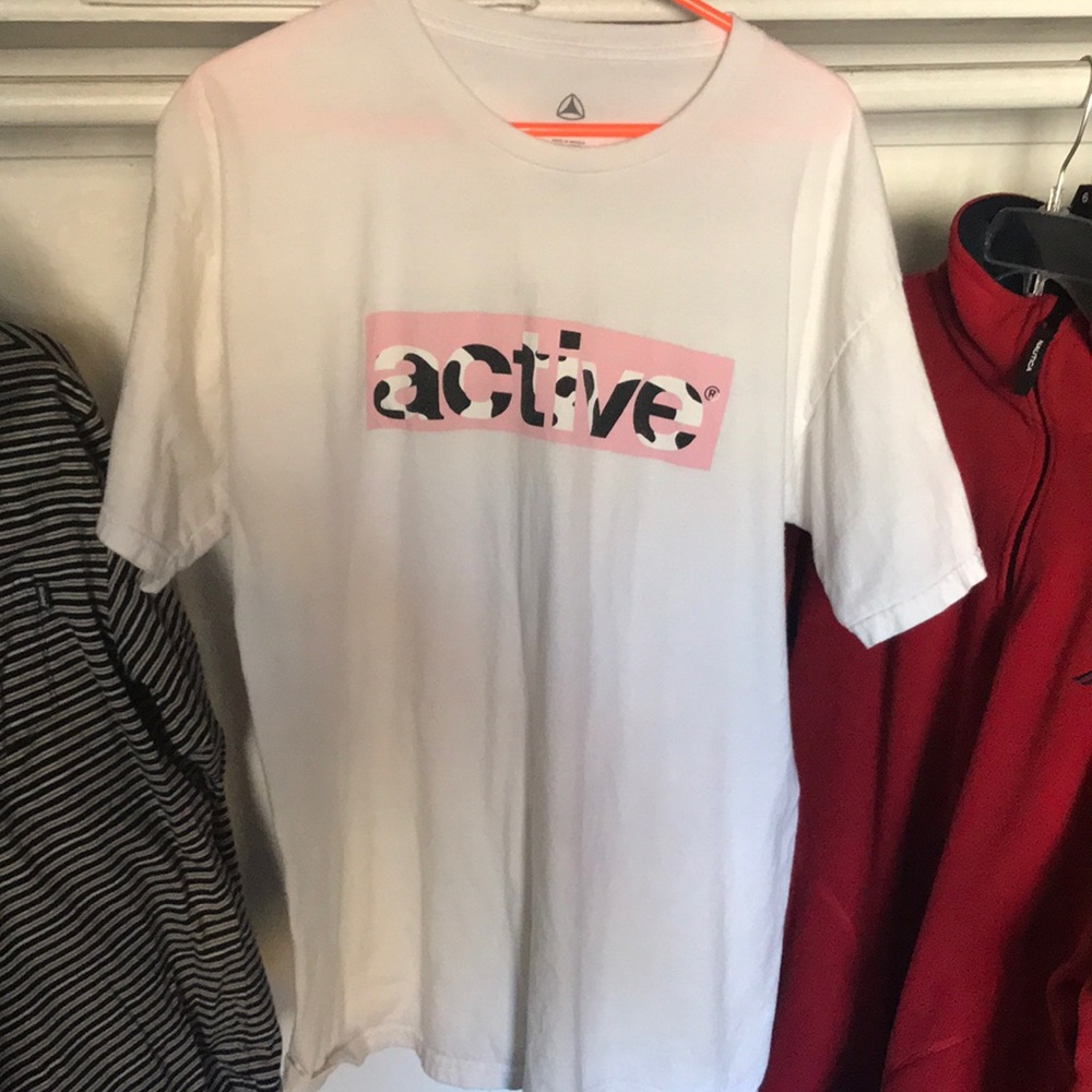 Active white tee